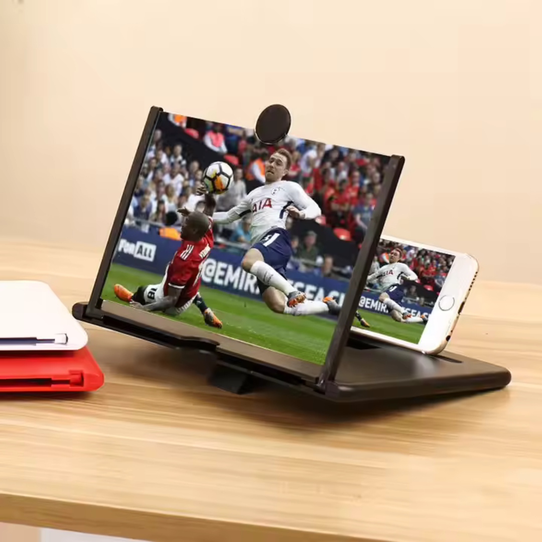 Amplificador pantalla para mejorar la experiencia de ver películas o trabajar desde casa.