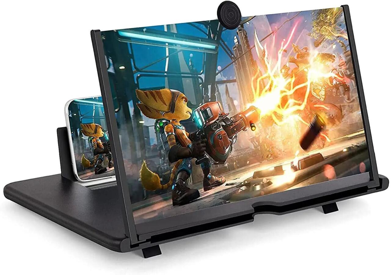 Amplificador pantalla para mejorar la experiencia de ver películas o trabajar desde casa.